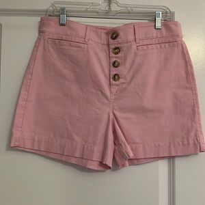 LOFT BUTTON FRONT SHORTS